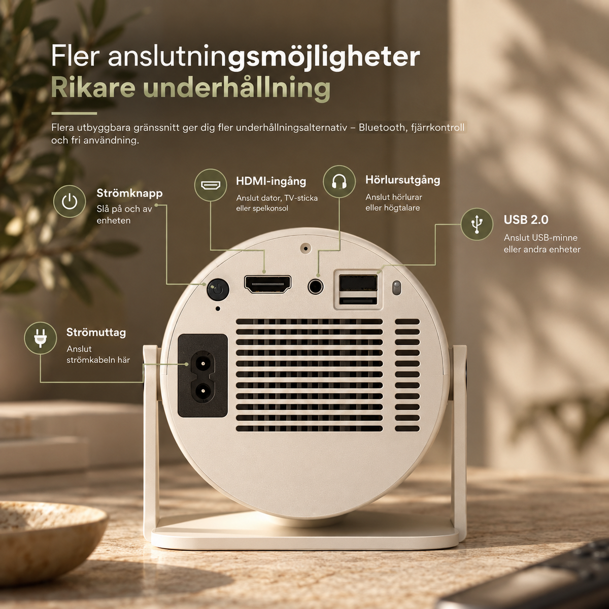 Bärbar projektor